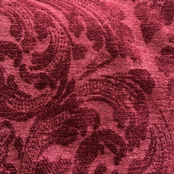 Cold Water Creek Jacquard Burgandy Blazer Sz Sm. - Picture 10 of 11